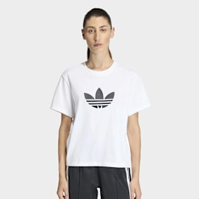 adidas Originals Trefoil Boxy Tee biały