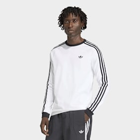 adidas Originals 3-Stripes Longsleeve Tee weiß