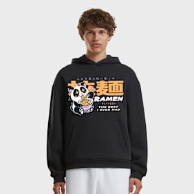 Mister Tee Best Ramen Fluffy Hoody zwart