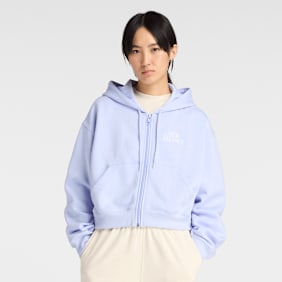New Balance Linear Heritage Fleece Full Zip blau