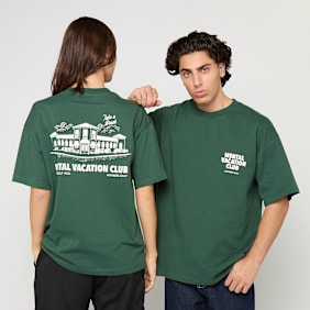 Another Cotton Lab Mental Vacation Oversized T-Shirt verde