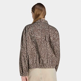 adidas Originals Firebird Oversized Denim Jacket castanho