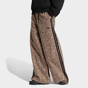 adidas Originals Firebird Oversized All Over Print Denim Pants braun