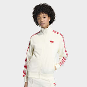 adidas Originals Firebird Loose Tracktop bege