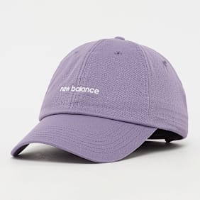 New Balance 6 Panel Linear Logo Hat morado