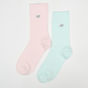 New Balance 2 PACK - Waffle Knit Mid Crew Socks multicolore