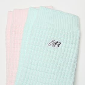 New Balance 2 PACK - Waffle Knit Mid Crew Socks multicolore