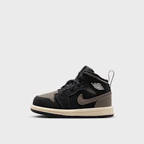 Jordan Air Jordan 1 Mid Crianças Pequena preto