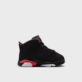 Jordan Air Jordan 6 Retro "Infrared Salesman" Crianças Pequena preto