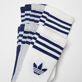 adidas Originals 6 PACK - 3-Stripes Crew Socks bleu