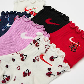Nike 6 PACK - Cherry Infant Lightweight Ankle Socks multicolor