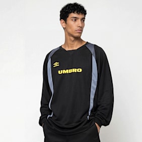 Umbro Panelled Longsleeve Jersey czarny
