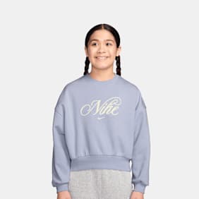 Nike   Sportswear Club Fleece Boxy Graphic Crew bleu