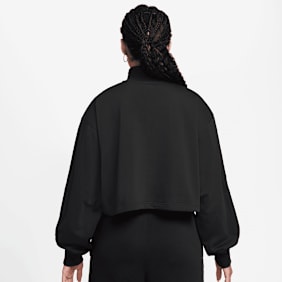 Jordan Brooklyn Fleece French Terry Quarter Zip Hike Mike negro