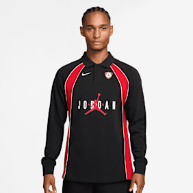 Jordan Flight Longsleeve Polo Jersey czarny