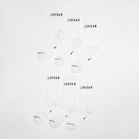 Jordan 6 PACK - Everyday Crew Socks blanco