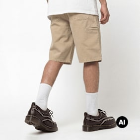 Dickies 958 13 Inch Loose Short Jeans bege