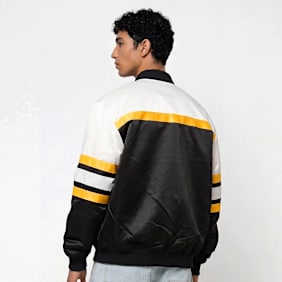 Mitchell & Ness NBA L.A. Lakers Team Color Head Coach Light Weight Satin Jacket negro