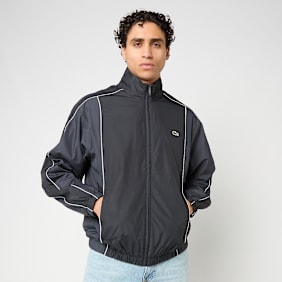 Lacoste Wasserabweisende Sport-Track-Jacke schwarz