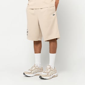 Lacoste Regular Fit-Shorts aus Fleece beige