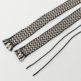 BAGGY Tape Laces 120cm negro