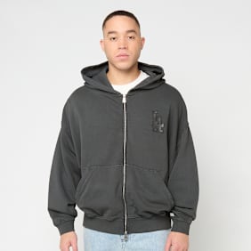New Era MLB Washed Fullzip Hoodie Los Angeles Dodgers grijs