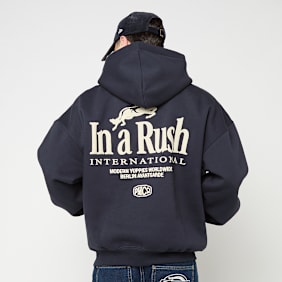 Prohibited Horse Racer Hoodie blau