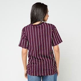 Karl Kani Small Signature Essential Pinstripe OS Tee vermelho