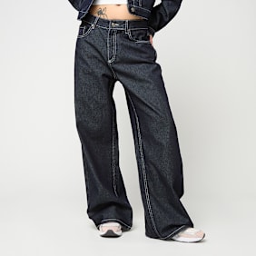 Karl Kani OG Rinsed Wide Leg Jeans azul