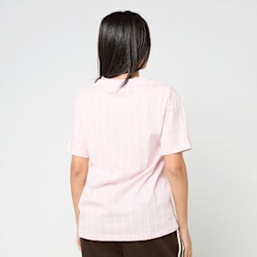 Karl Kani Small Signature Essential Pinstripe OS Tee rosa 