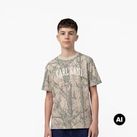 Karl Kani Heritage Wood Camo T-Shirt Junior camuflaje