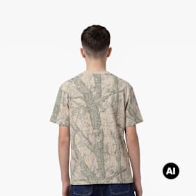 Karl Kani Heritage Wood Camo T-Shirt Junior camuflaje