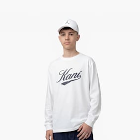 Karl Kani Cursive Varsity Longsleeve Junior blanc