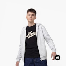Karl Kani Signature Zip Hoodie cinzento