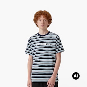 Karl Kani Heritage 89 Stripe T-Shirt bleu
