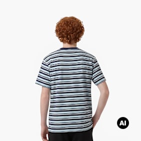 Karl Kani Heritage 89 Stripe T-Shirt bleu