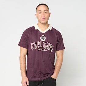 Karl Kani Heritage Emblem Shadow Pinstripe Soccer Jersey morado