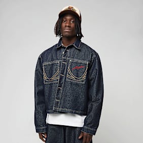 Karl Kani Kani Jeans Cropped Rinsed Denim Jacket azul