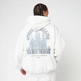 Karl Kani Signature Oversized Zip Hoodie grau