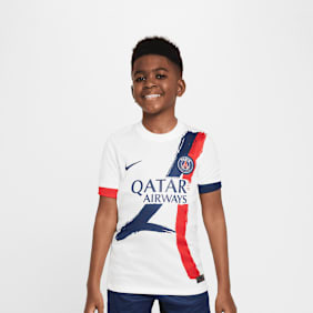 Nike   Doué / No. 14 / Paris Saint-Germain Nike Kids Away Stadium 2024/25 wit