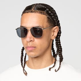 SNIPES Round Aviator Sunglasses negro