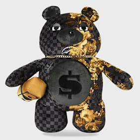 SPRAYGROUND Gold Floral Remix Moneybear Backpack negro