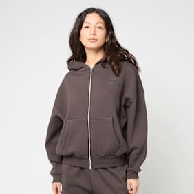 Felicious Basic Chest Logo Zipper castanho