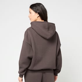 Felicious Basic Chest Logo Zipper castanho