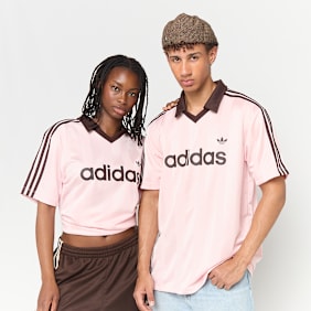 adidas Originals Archive Collar Engineered Jersey rose