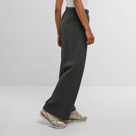 Urban Classics Ladies Fluffy Wideleg Trackpants gris