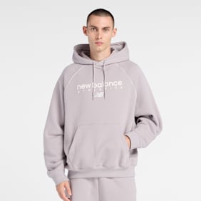 New Balance Trackside Fleece Hoodie grau