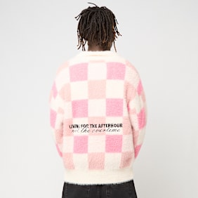 Another Cotton Lab Another Checked Knit Sweater lichtroze