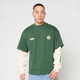 Another Cotton Lab Sunday Miles Double Layer Longsleeve groen