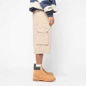 Urban Classics Washed Workwear Cargo Shorts bege